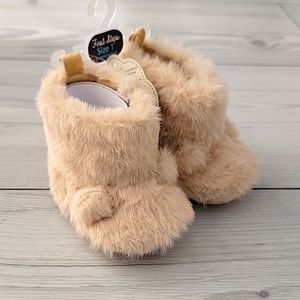 First Steps Baby Faux Fur Booties